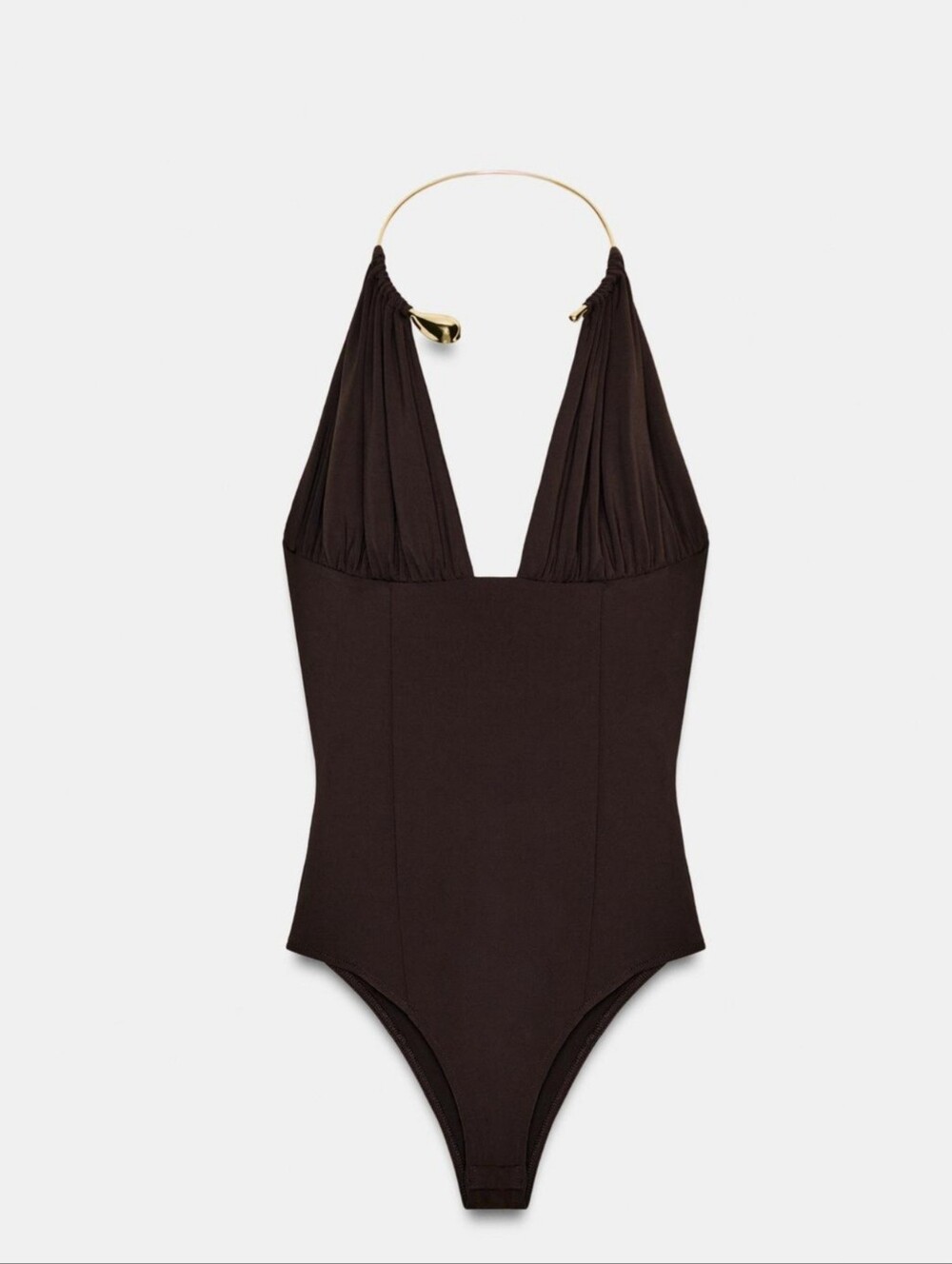 Zara Choker Polymaid BOdysuit Size L